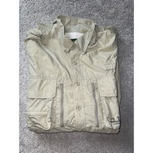 Cabela's Guidewear Fishing Shirt Men 2XLT UPF Vented Hiking Camping Outdoor Gree